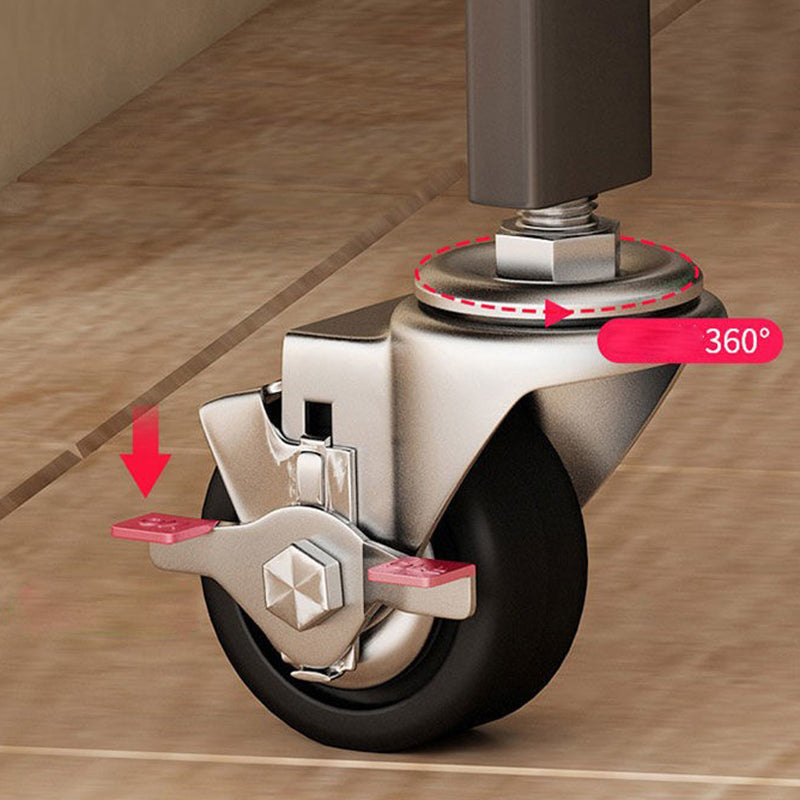 Foldable Bookcase Open Back Bookshelf with Casters for Study Room Office Clearhalo 'Bookcases' 'furn' 'furn_bookcases' 'Furniture' 'furniture_bookcases' 'Office Furniture' 4924404