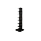 Geometric Bookshelf Modern Style Metal Bookcase for Home Office 13.8"L x 13.8"W x 48.8"H Black Clearhalo 'Bookcases' 'furn' 'furn_bookcases' 'Furniture' 'furniture_bookcases' 'Office Furniture' 4924414