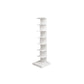 Geometric Bookshelf Modern Style Metal Bookcase for Home Office 13.8"L x 13.8"W x 48.8"H White Clearhalo 'Bookcases' 'furn' 'furn_bookcases' 'Furniture' 'furniture_bookcases' 'Office Furniture' 4924415