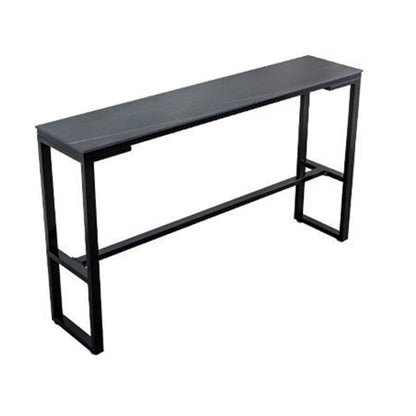 Contemporary Style Dining Sintered Stone Table Rectangle Bar Counter Table for Home Without Chairs Clearhalo 'Bar Furniture' 'Bar Tables' 'bar_tables' 'furn' 'furn_bar_tables' 'Furniture' 'furniture_bar_tables' 'Kitchen & Dining Furniture' 4925935