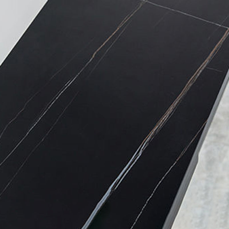 Contemporary Style Dining Sintered Stone Table Rectangle Bar Counter Table for Home Clearhalo 'Bar Furniture' 'Bar Tables' 'bar_tables' 'furn' 'furn_bar_tables' 'Furniture' 'furniture_bar_tables' 'Kitchen & Dining Furniture' 4925936