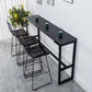 Contemporary Style Dining Sintered Stone Table Rectangle Bar Counter Table for Home Clearhalo 'Bar Furniture' 'Bar Tables' 'bar_tables' 'furn' 'furn_bar_tables' 'Furniture' 'furniture_bar_tables' 'Kitchen & Dining Furniture' 4925941