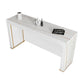 Contemporary Dining Sintered Stone Table Rectangle Bar Counter Table for Home White Without Chairs Clearhalo 'Bar Furniture' 'Bar Tables' 'bar_tables' 'furn' 'furn_bar_tables' 'Furniture' 'furniture_bar_tables' 'Kitchen & Dining Furniture' 4925951