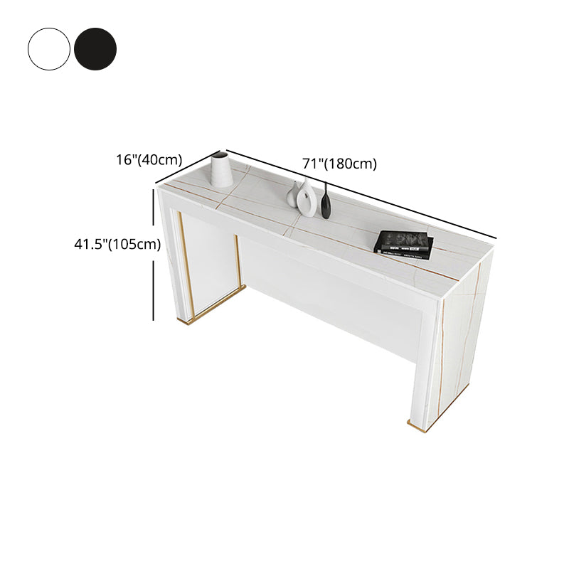 Contemporary Dining Sintered Stone Table Rectangle Bar Counter Table for Home Clearhalo 'Bar Furniture' 'Bar Tables' 'bar_tables' 'furn' 'furn_bar_tables' 'Furniture' 'furniture_bar_tables' 'Kitchen & Dining Furniture' 4925963