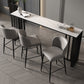 Contemporary Style Sintered Stone Table Rectangle Bar Counter Table for Home Clearhalo 'Bar Furniture' 'Bar Tables' 'bar_tables' 'furn' 'furn_bar_tables' 'Furniture' 'furniture_bar_tables' 'Kitchen & Dining Furniture' 4925973