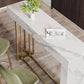 Nordic Sintered Stone Table Rectangle Bar Counter Table for Home Clearhalo 'Bar Furniture' 'Bar Tables' 'bar_tables' 'Furniture' 'furniture_bar_tables' 'Kitchen & Dining Furniture' 4926004