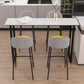 Modern Sintered Stone Table Rectangle Bar Counter Table for Home 70.9"L x 15.7"W x 41.3"H Black Without Chairs Clearhalo 'Bar Furniture' 'Bar Tables' 'bar_tables' 'furn' 'furn_bar_tables' 'Furniture' 'furniture_bar_tables' 'Kitchen & Dining Furniture' 4926018
