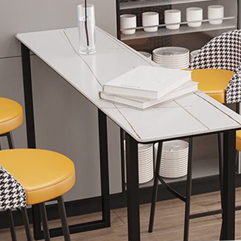 Modern Sintered Stone Table Rectangle Bar Counter Table for Home Clearhalo 'Bar Furniture' 'Bar Tables' 'bar_tables' 'furn' 'furn_bar_tables' 'Furniture' 'furniture_bar_tables' 'Kitchen & Dining Furniture' 4926020