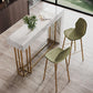 Nordic Glam Sintered Stone Table Rectangle Bar Counter Table for Home Clearhalo 'Bar Furniture' 'Bar Tables' 'bar_tables' 'furn' 'furn_bar_tables' 'Furniture' 'furniture_bar_tables' 'Kitchen & Dining Furniture' 4926042