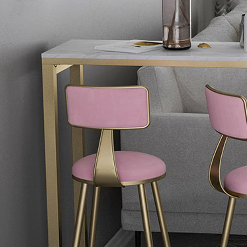 Nordic Glam Rectangle Sintered Stone Table Dining Bar Counter Table for Home Clearhalo 'Bar Furniture' 'Bar Tables' 'bar_tables' 'furn' 'furn_bar_tables' 'Furniture' 'furniture_bar_tables' 'Kitchen & Dining Furniture' 4926054