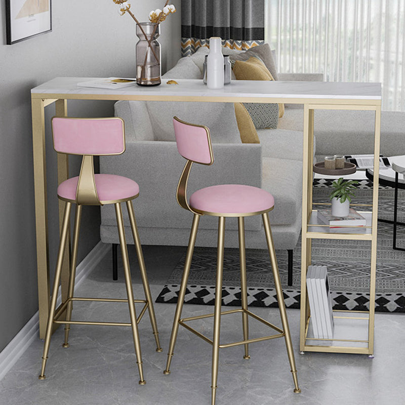 Nordic Glam Rectangle Sintered Stone Table Dining Bar Counter Table for Home Clearhalo 'Bar Furniture' 'Bar Tables' 'bar_tables' 'furn' 'furn_bar_tables' 'Furniture' 'furniture_bar_tables' 'Kitchen & Dining Furniture' 4926056