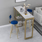 Nordic Glam Rectangle Sintered Stone Table Dining Bar Counter Table for Home Clearhalo 'Bar Furniture' 'Bar Tables' 'bar_tables' 'furn' 'furn_bar_tables' 'Furniture' 'furniture_bar_tables' 'Kitchen & Dining Furniture' 4926057