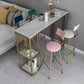 Nordic Glam Rectangle Sintered Stone Table Dining Bar Counter Table for Home Clearhalo 'Bar Furniture' 'Bar Tables' 'bar_tables' 'furn' 'furn_bar_tables' 'Furniture' 'furniture_bar_tables' 'Kitchen & Dining Furniture' 4926058