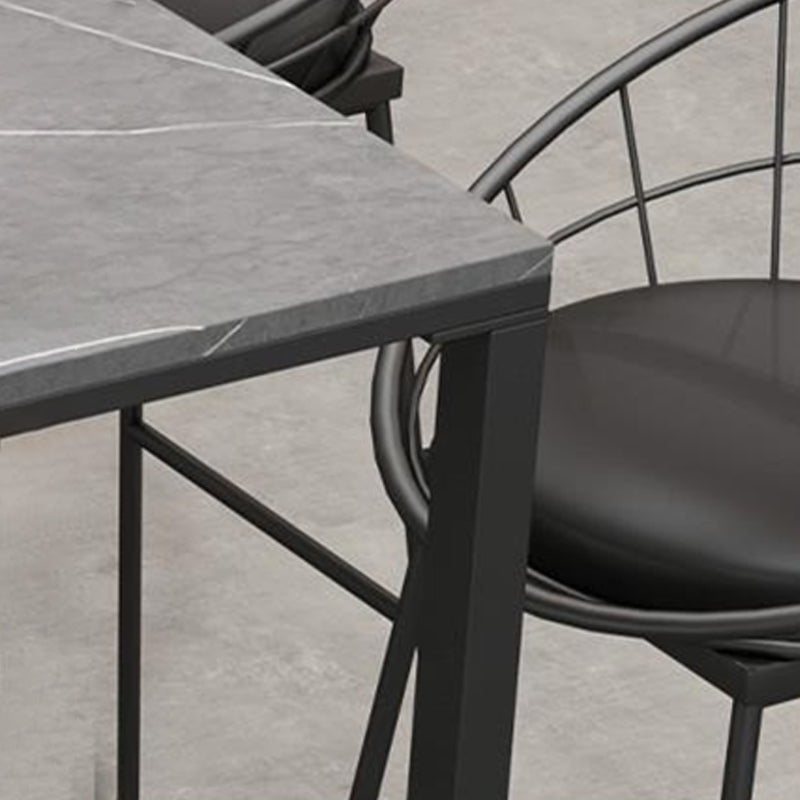 Modern Style Sintered Stone Table Dining Bar Counter Table for Home Clearhalo 'Bar Furniture' 'Bar Tables' 'bar_tables' 'furn' 'furn_bar_tables' 'Furniture' 'furniture_bar_tables' 'Kitchen & Dining Furniture' 4926089