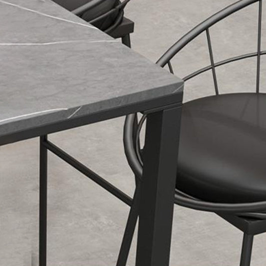 Modern Style Sintered Stone Table Dining Bar Counter Table for Home Clearhalo 'Bar Furniture' 'Bar Tables' 'bar_tables' 'furn' 'furn_bar_tables' 'Furniture' 'furniture_bar_tables' 'Kitchen & Dining Furniture' 4926089