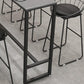 Modern Style Sintered Stone Table Dining Bar Counter Table for Home Clearhalo 'Bar Furniture' 'Bar Tables' 'bar_tables' 'furn' 'furn_bar_tables' 'Furniture' 'furniture_bar_tables' 'Kitchen & Dining Furniture' 4926090