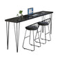 Wood Bar Dining Table Modern Rectangle Bar Table with Four Legs base for Dining Room Clearhalo 'Bar Furniture' 'Bar Tables' 'bar_tables' 'furn' 'furn_bar_tables' 'Furniture' 'furniture_bar_tables' 'Kitchen & Dining Furniture' 4926116