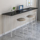 Wood Bar Dining Table Modern Rectangle Bar Table with Four Legs base for Dining Room Clearhalo 'Bar Furniture' 'Bar Tables' 'bar_tables' 'furn' 'furn_bar_tables' 'Furniture' 'furniture_bar_tables' 'Kitchen & Dining Furniture' 4926119