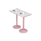 Stone Bar Dining Table Modern Bar Table with Iron Base for Dining Room 47.2"L x 23.6"W x 29.5"H Rectangular Without Chairs Clearhalo 'Bar Furniture' 'Bar Tables' 'bar_tables' 'furn' 'furn_bar_tables' 'Furniture' 'furniture_bar_tables' 'Kitchen & Dining Furniture' 4926129