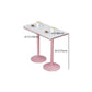 Stone Bar Dining Table Modern Bar Table with Iron Base for Dining Room Clearhalo 'Bar Furniture' 'Bar Tables' 'bar_tables' 'furn' 'furn_bar_tables' 'Furniture' 'furniture_bar_tables' 'Kitchen & Dining Furniture' 4926144