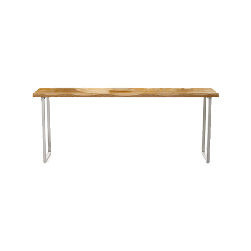 Pine Wood Bar Dining Table Modern Bar Table with Sled Base for Dining Room Without Chairs Clearhalo 'Bar Furniture' 'Bar Tables' 'bar_tables' 'furn' 'furn_bar_tables' 'Furniture' 'furniture_bar_tables' 'Kitchen & Dining Furniture' 4926147