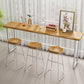 Pine Wood Bar Dining Table Modern Bar Table with Sled Base for Dining Room Clearhalo 'Bar Furniture' 'Bar Tables' 'bar_tables' 'furn' 'furn_bar_tables' 'Furniture' 'furniture_bar_tables' 'Kitchen & Dining Furniture' 4926155