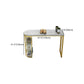 Stone Bar Dining Table Glam Bar Table with Double Pedestal for Kitchen Dining Room Clearhalo 'Bar Furniture' 'Bar Tables' 'bar_tables' 'furn' 'furn_bar_tables' 'Furniture' 'furniture_bar_tables' 'Kitchen & Dining Furniture' 4926206