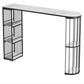 Stone Bar Dining Table Glam Bar Table with Double Pedestal for Dining Room Kitchen Clearhalo 'Bar Furniture' 'Bar Tables' 'bar_tables' 'furn' 'furn_bar_tables' 'Furniture' 'furniture_bar_tables' 'Kitchen & Dining Furniture' 4926217