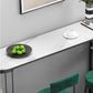 Stone Bar Dining Table Glam Bar Table with Double Pedestal for Dining Room Kitchen Clearhalo 'Bar Furniture' 'Bar Tables' 'bar_tables' 'furn' 'furn_bar_tables' 'Furniture' 'furniture_bar_tables' 'Kitchen & Dining Furniture' 4926219