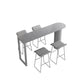 Stone Bar Dining Table Modern Bar Table with Double Pedestal for Dining Room Kitchen Clearhalo 'Bar Furniture' 'Bar Tables' 'bar_tables' 'furn' 'furn_bar_tables' 'Furniture' 'furniture_bar_tables' 'Kitchen & Dining Furniture' 4926233