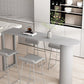 Stone Bar Dining Table Modern Bar Table with Double Pedestal for Dining Room Kitchen Clearhalo 'Bar Furniture' 'Bar Tables' 'bar_tables' 'furn' 'furn_bar_tables' 'Furniture' 'furniture_bar_tables' 'Kitchen & Dining Furniture' 4926236