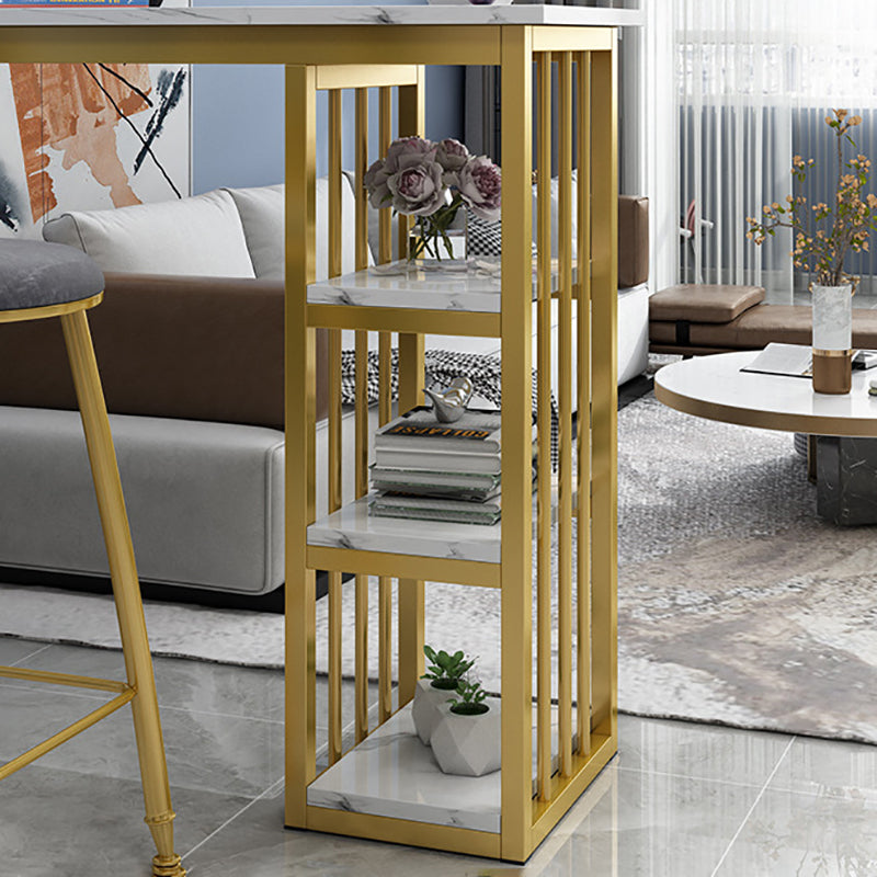 Rectangle Bar Dining Table Modern Bar Counter Table with Sled Base Clearhalo 'Bar Furniture' 'Bar Tables' 'bar_tables' 'furn' 'furn_bar_tables' 'Furniture' 'furniture_bar_tables' 'Kitchen & Dining Furniture' 4926267