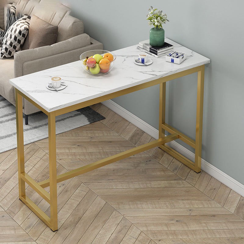 Rectangle Bar Dining Table Modern Bar Counter Table with Sled Base Clearhalo 'Bar Furniture' 'Bar Tables' 'bar_tables' 'furn' 'furn_bar_tables' 'Furniture' 'furniture_bar_tables' 'Kitchen & Dining Furniture' 4926271
