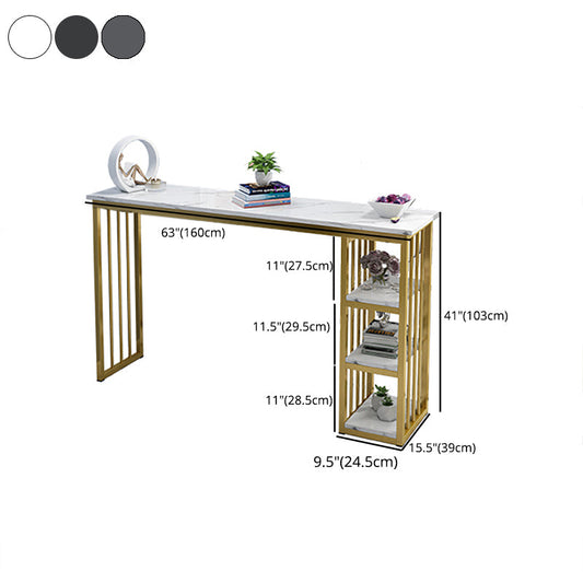 Rectangle Bar Dining Table Modern Bar Counter Table with Sled Base Clearhalo 'Bar Furniture' 'Bar Tables' 'bar_tables' 'furn' 'furn_bar_tables' 'Furniture' 'furniture_bar_tables' 'Kitchen & Dining Furniture' 4926275