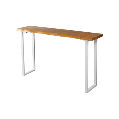 Rectangle Bar Dining Table Contemporary Bar Table with White Sled Base Without Chairs Clearhalo 'Bar Furniture' 'Bar Tables' 'bar_tables' 'furn' 'furn_bar_tables' 'Furniture' 'furniture_bar_tables' 'Kitchen & Dining Furniture' 4926292