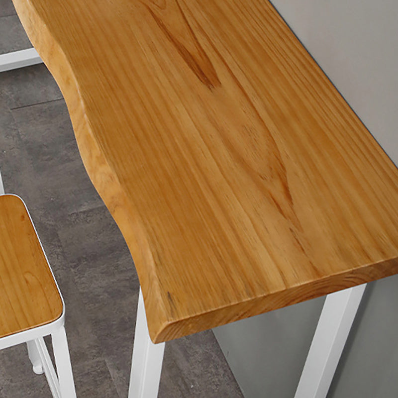 Rectangle Bar Dining Table Contemporary Bar Table with White Sled Base Clearhalo 'Bar Furniture' 'Bar Tables' 'bar_tables' 'furn' 'furn_bar_tables' 'Furniture' 'furniture_bar_tables' 'Kitchen & Dining Furniture' 4926297