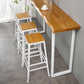 Rectangle Bar Dining Table Contemporary Bar Table with White Sled Base Clearhalo 'Bar Furniture' 'Bar Tables' 'bar_tables' 'furn' 'furn_bar_tables' 'Furniture' 'furniture_bar_tables' 'Kitchen & Dining Furniture' 4926300