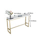 Rectangle Stone Bar Dining Table Traditional Luxury Bar Table with Trestle Base Clearhalo 'Bar Furniture' 'Bar Tables' 'bar_tables' 'furn' 'furn_bar_tables' 'Furniture' 'furniture_bar_tables' 'Kitchen & Dining Furniture' 4926354