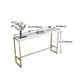 Rectangle Stone Bar Dining Table Traditional Luxury Bar Table with Trestle Base Clearhalo 'Bar Furniture' 'Bar Tables' 'bar_tables' 'furn' 'furn_bar_tables' 'Furniture' 'furniture_bar_tables' 'Kitchen & Dining Furniture' 4926355