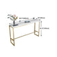 Rectangle Stone Bar Dining Table Traditional Luxury Bar Table with Trestle Base Clearhalo 'Bar Furniture' 'Bar Tables' 'bar_tables' 'furn' 'furn_bar_tables' 'Furniture' 'furniture_bar_tables' 'Kitchen & Dining Furniture' 4926361