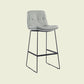 Scandinavian Matte Finish Upholstered Barstool Footrest Coffee Shop Stool Light Gray 1 Piece Bar Stool(30"H) Clearhalo 'Bar Furniture' 'Bar Stools' 'bar_stools' 'furn' 'furn_bar_stools' 'Furniture' 'furniture_bar_stools' 'Kitchen & Dining Furniture' 4926395