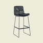 Scandinavian Matte Finish Upholstered Barstool Footrest Coffee Shop Stool Black 1 Piece Bar Stool(30"H) Clearhalo 'Bar Furniture' 'Bar Stools' 'bar_stools' 'furn' 'furn_bar_stools' 'Furniture' 'furniture_bar_stools' 'Kitchen & Dining Furniture' 4926399