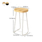 Contemporary Natural Solid Wood Barstool Footrest Restaurant Stool Clearhalo 'Bar Furniture' 'Bar Stools' 'bar_stools' 'furn' 'furn_bar_stools' 'Furniture' 'furniture_bar_stools' 'Kitchen & Dining Furniture' 4926513