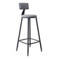 Scandinavian Matte Finish Velvet Counter Stool Footrest Home Barstool Clearhalo 'Bar Furniture' 'Bar Stools' 'bar_stools' 'furn' 'furn_bar_stools' 'Furniture' 'furniture_bar_stools' 'Kitchen & Dining Furniture' 4926522