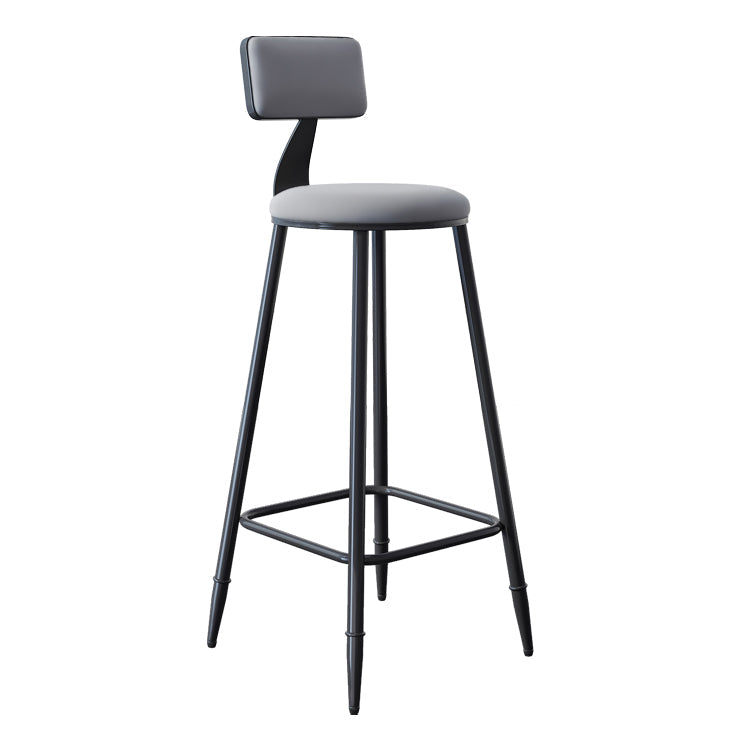 Scandinavian Matte Finish Velvet Counter Stool Footrest Home Barstool Clearhalo 'Bar Furniture' 'Bar Stools' 'bar_stools' 'furn' 'furn_bar_stools' 'Furniture' 'furniture_bar_stools' 'Kitchen & Dining Furniture' 4926522