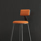 Scandinavian Matte Finish Velvet Counter Stool Footrest Home Barstool Clearhalo 'Bar Furniture' 'Bar Stools' 'bar_stools' 'furn' 'furn_bar_stools' 'Furniture' 'furniture_bar_stools' 'Kitchen & Dining Furniture' 4926527