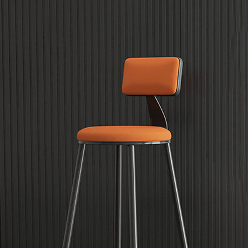 Scandinavian Matte Finish Velvet Counter Stool Footrest Home Barstool Clearhalo 'Bar Furniture' 'Bar Stools' 'bar_stools' 'furn' 'furn_bar_stools' 'Furniture' 'furniture_bar_stools' 'Kitchen & Dining Furniture' 4926527