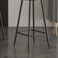 Scandinavian Matte Finish Velvet Counter Stool Footrest Home Barstool Clearhalo 'Bar Furniture' 'Bar Stools' 'bar_stools' 'furn' 'furn_bar_stools' 'Furniture' 'furniture_bar_stools' 'Kitchen & Dining Furniture' 4926528