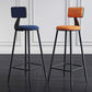 Scandinavian Matte Finish Velvet Counter Stool Footrest Home Barstool Clearhalo 'Bar Furniture' 'Bar Stools' 'bar_stools' 'furn' 'furn_bar_stools' 'Furniture' 'furniture_bar_stools' 'Kitchen & Dining Furniture' 4926540