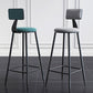 Scandinavian Matte Finish Velvet Counter Stool Footrest Home Barstool Clearhalo 'Bar Furniture' 'Bar Stools' 'bar_stools' 'furn' 'furn_bar_stools' 'Furniture' 'furniture_bar_stools' 'Kitchen & Dining Furniture' 4926542